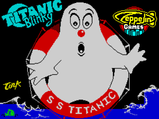 Titan title screen for ZX Spectrum